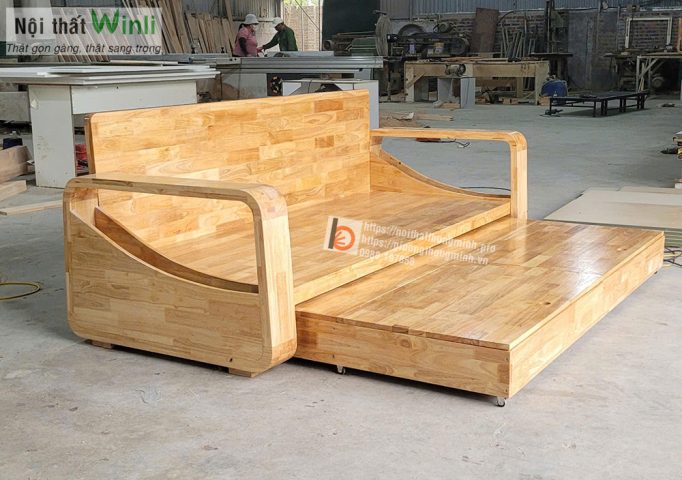 Ghế gỗ thông minh CSN nguyên màu gỗ tự nhiên