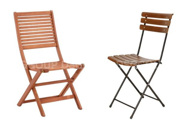 Ghế gỗ tựa lưng cong gấp gọn tiện lợi, tiết kiệm không gian