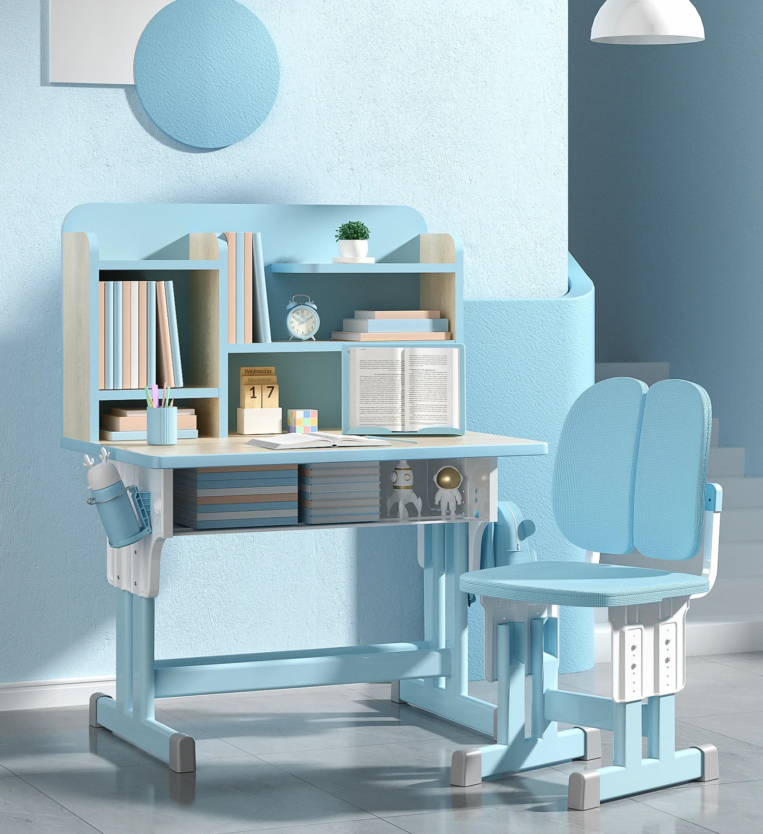 Ghế học sinh cấp 1 có tựa lưng ergonomic bảo vệ cột sống