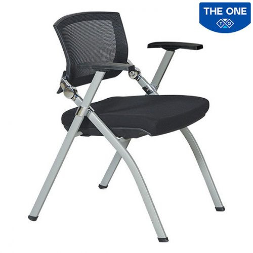 Ghế Họp The One GL424 chân quỳ khung thép mạ crom, lưng lưới màu đen