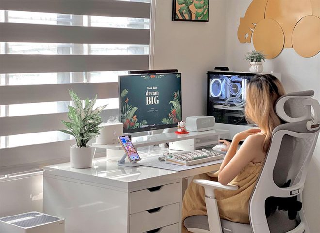 Ghế làm việc chất liệu vải lưới
