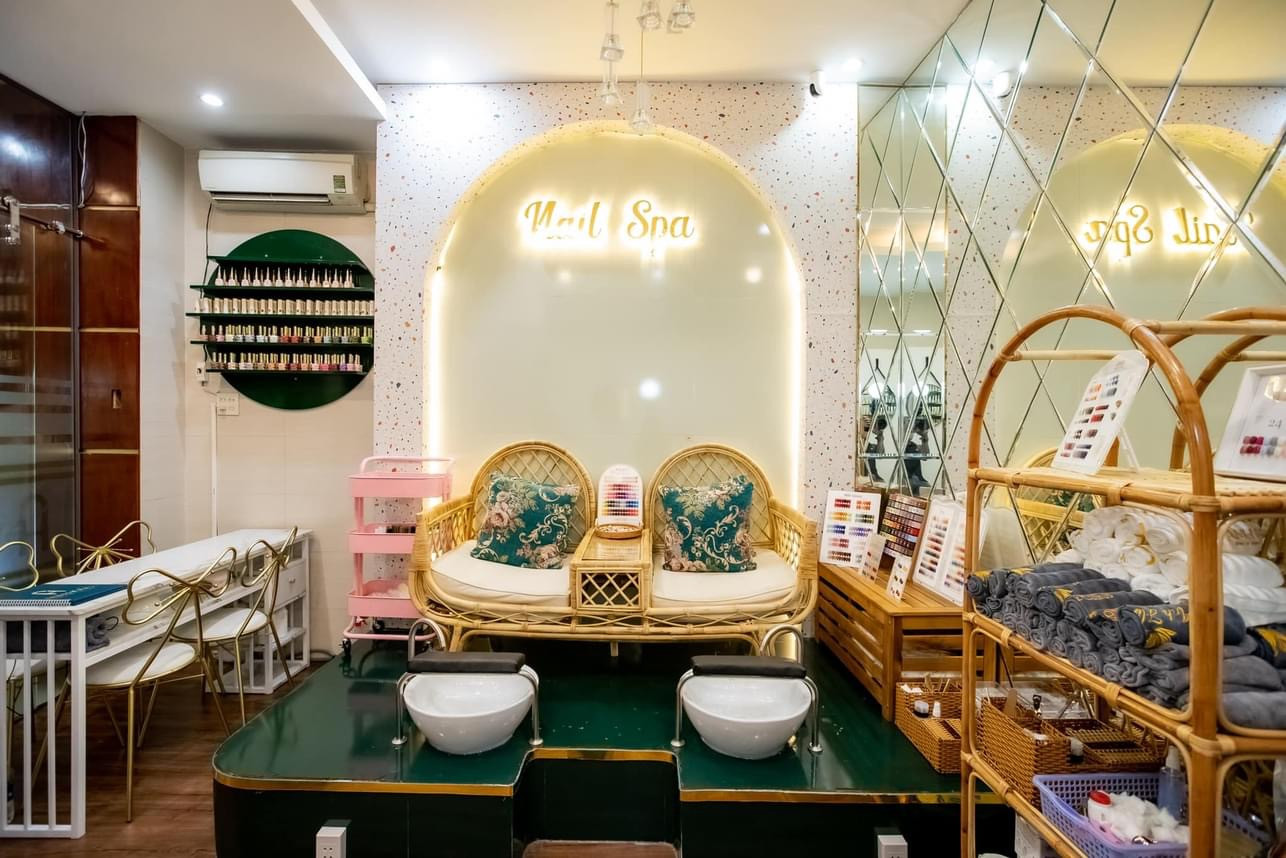 Ghế mây tre đan tại spa