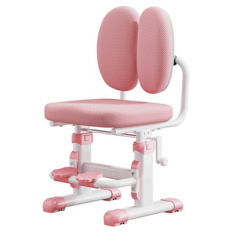 Ghế nâng hạ không xoay công thái học cho học sinh, màu xám