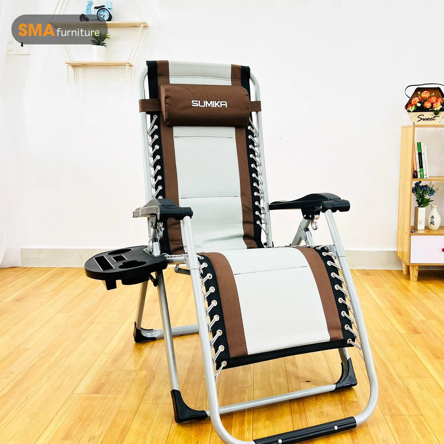 Ghế nghỉ văn phòng bọc vải bố bền chắc và thoáng khí