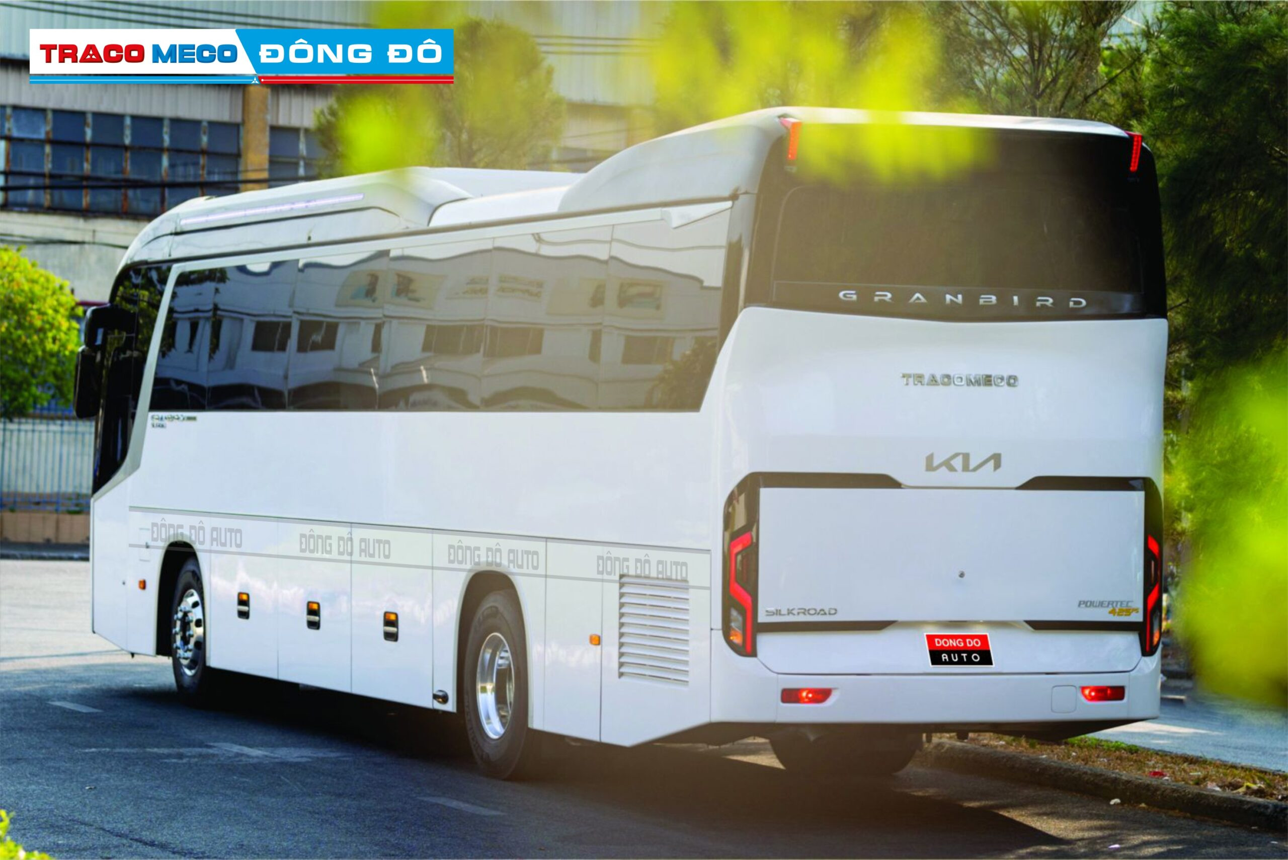 Ghế ngồi bọc da sang trọng của xe khách Kia Granbird