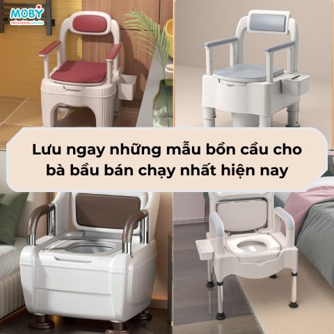 Ghế ngồi đi vệ sinh cho bà bầu an toàn, tiện lợi với thiết kế hiện đại