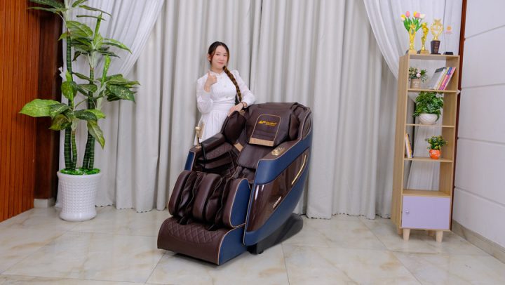 Ghế ngồi massage toàn thân hiện đại giúp thư giãn cơ thể
