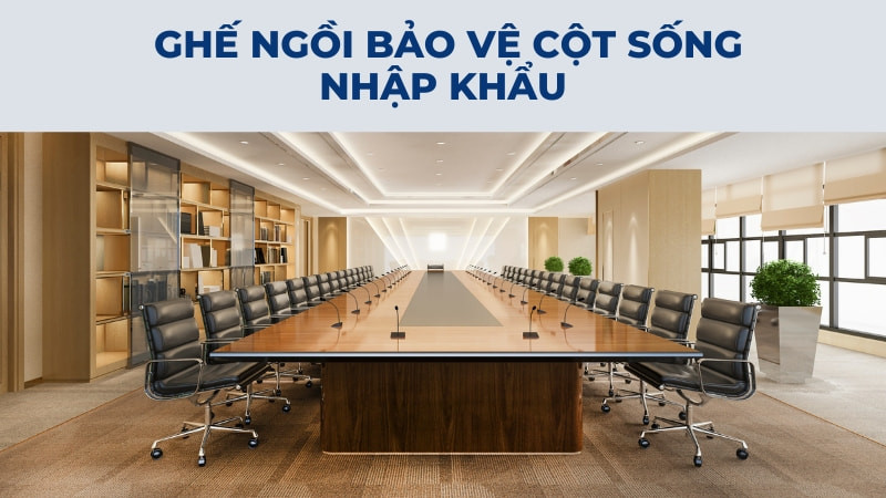 Ghế nhập khẩu với công nghệ tiên tiến cho người đau cột sống