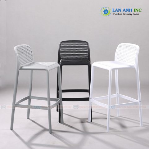 Ghế nhựa đúc quầy bar hiện đại