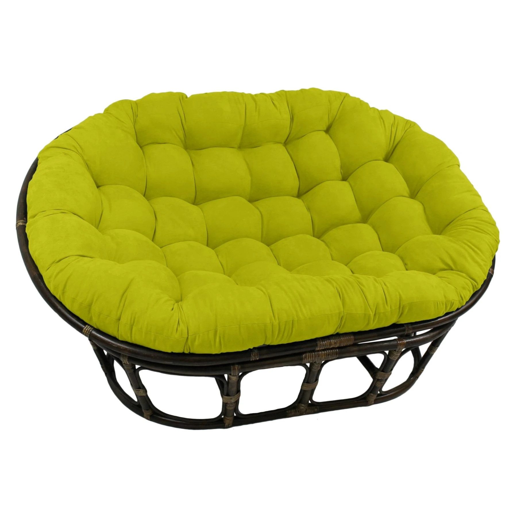 Ghế nhựa nằm ngủ Papasan đôi làm điểm nhấn cho phòng khách