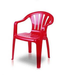 ghế nhựa tựa lưng loại nhỏ màu trắng tinh tế