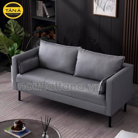 Ghế sofa băng vải 2 chỗ ngồi nhỏ gọn hiện đại