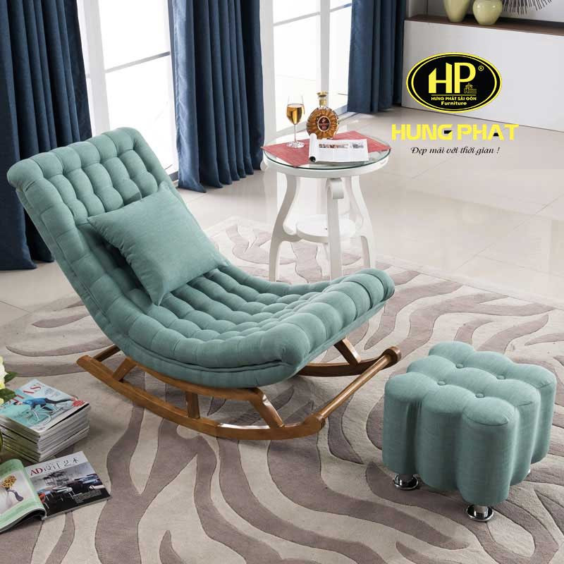 Ghế sofa đơn 1 chỗ ngồi bập bênh thư giãn màu nâu DS-01