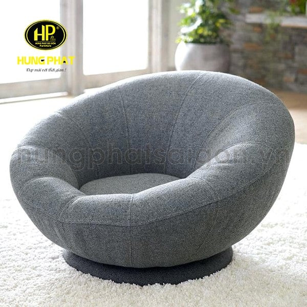 Ghế sofa đơn 1 chỗ ngồi bọc vải màu xanh phù hợp không gian hiện đại