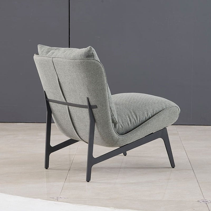 Ghế sofa đơn 1 chỗ ngồi màu kem có bánh xe dễ dàng di chuyển