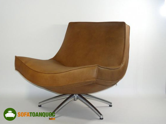 Ghế sofa đơn xoay bọc da cao cấp