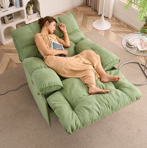 Ghế sofa thư giãn bập bênh kiểu Bắc Âu sang trọng