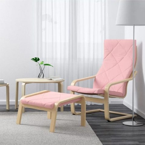 Ghế sofa thư giãn phòng ngủ hiện đại kèm đôn