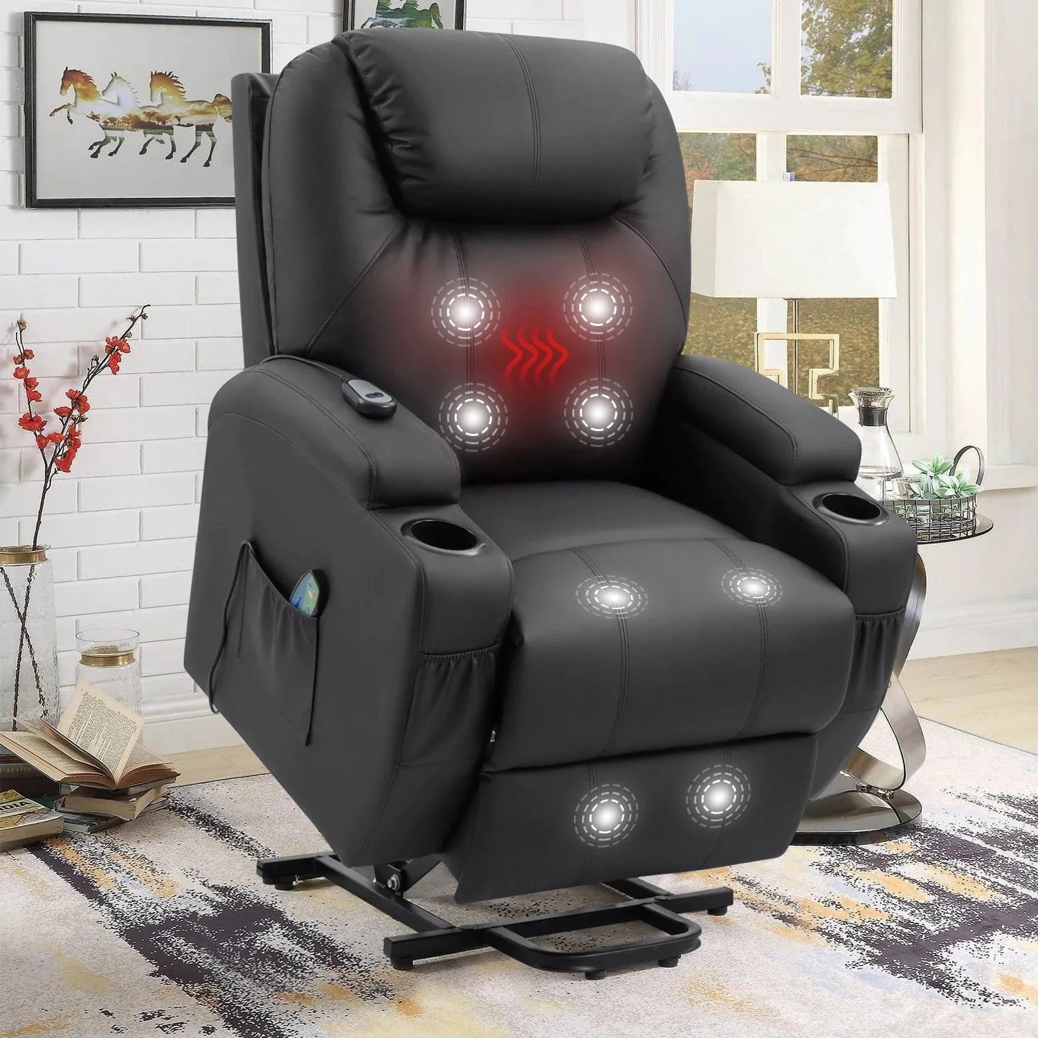 Ghế sofa thư giãn xem tivi với thiết kế hiện đại, kích thước lớn ôm trọn cơ thể.