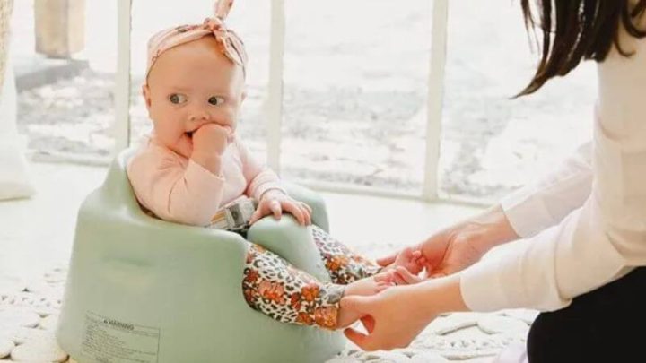 Ghế tập ngồi hơi cho bé với thiết kế mềm mại