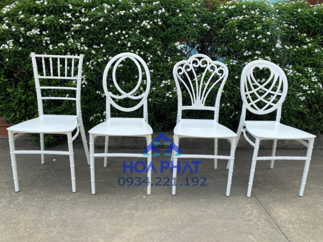 Ghế Tiffany nhựa cho nhà hàng tiệc cưới