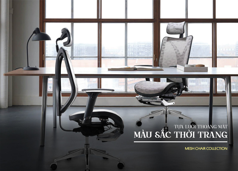 Ghế văn phòng giám đốc lưới với thiết kế công thái học