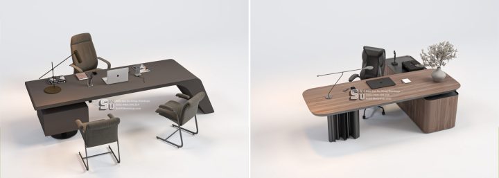 Ghế văn phòng hiện đại trong thiết kế Sketchup