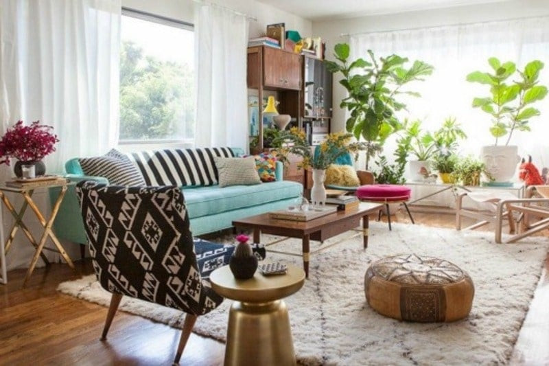 Ghế vintage bọc nệm giá rẻ với họa tiết độc đáo