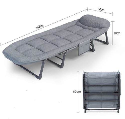 Ghế xếp ngủ trưa văn phòng với 5 chế độ ngả lưng linh hoạt, thiết kế hiện đại.