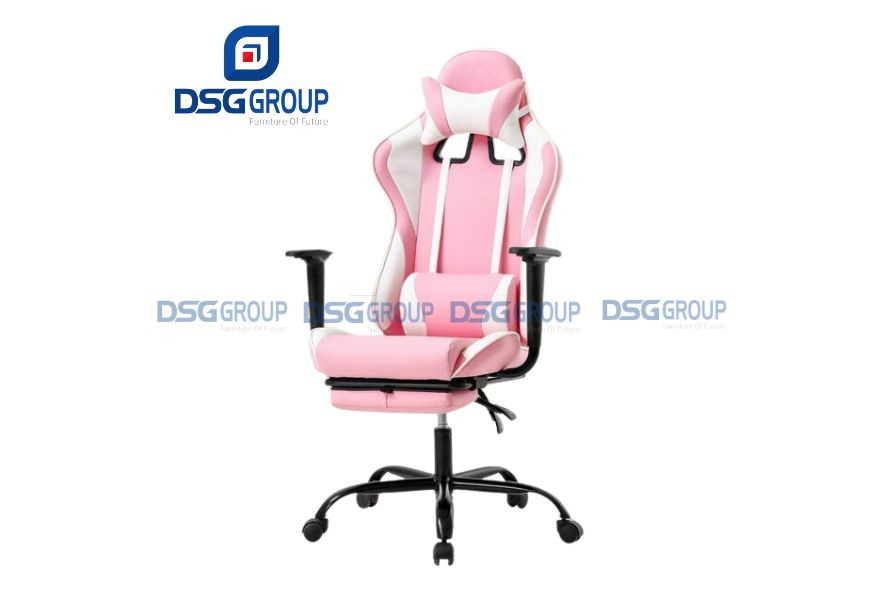 Ghế xoay gaming màu hồng đẹp và cá tính