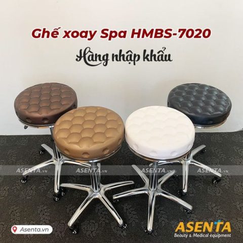 Ghế xoay không tựa lưng đa năng với 5 bánh xe