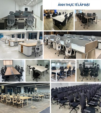 ghế xoay lưới có tựa đầu
