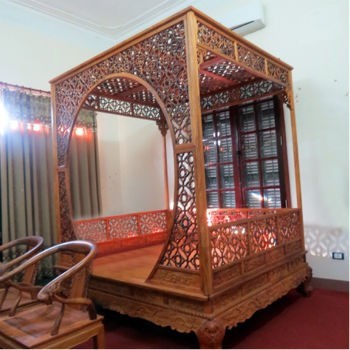 giường công chúa gỗ sưa Minh Sâm