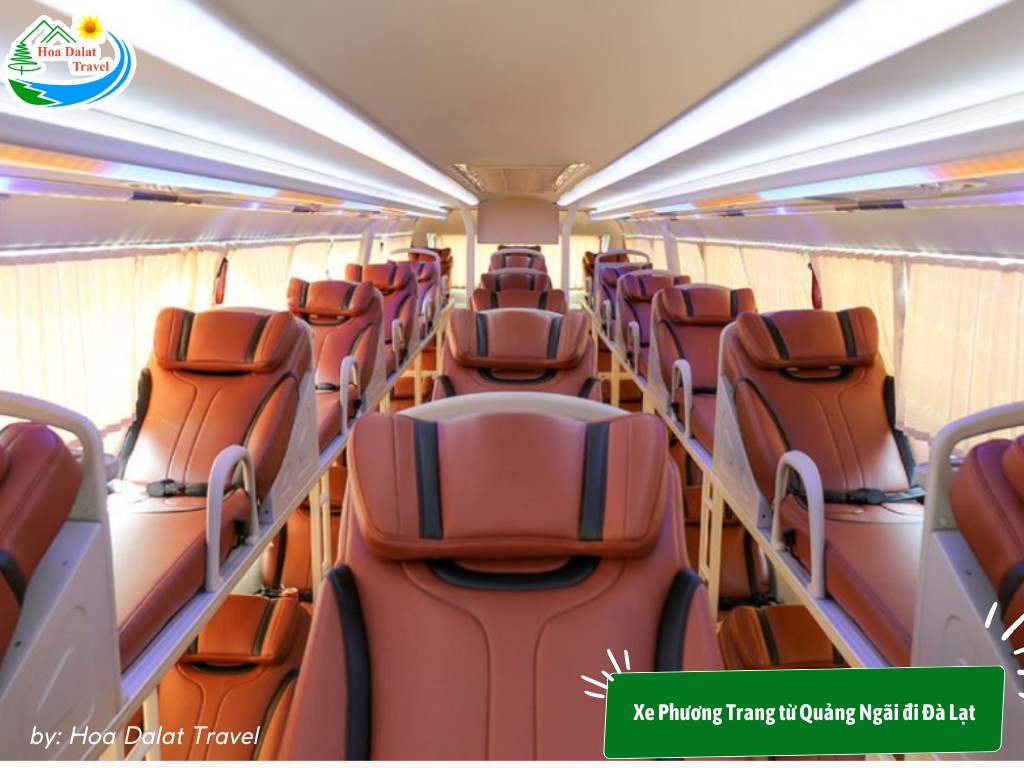 Giường nằm xe Phương Trang ghế ngồi Quảng Ngãi đi Đà Lạt