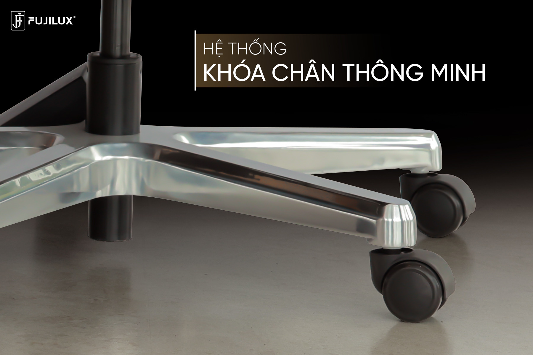 Hệ thống khóa chân thông minh của ghế chủ tịch