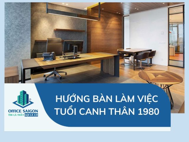 Hình ảnh mô phỏng hướng bàn làm việc tuổi Canh Thân 1980 hợp phong thủy