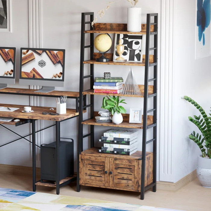 Hóa giải hướng bàn làm việc tuyệt mệnh bằng kệ sách