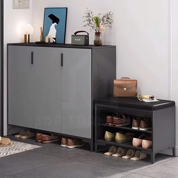 Kệ để giày đa năng cho gia đình lớn có ghế ngồi