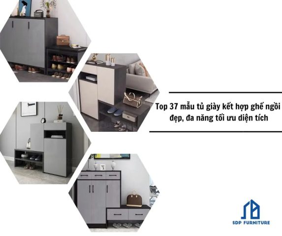 Kệ để giày thông minh có ghế ngồi