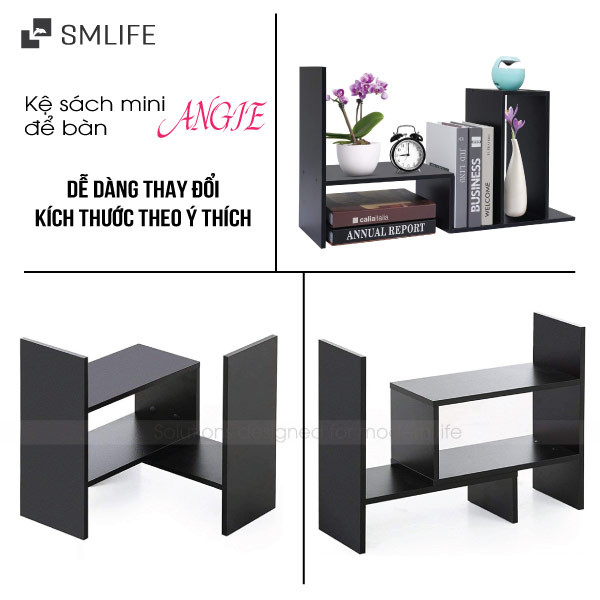 Kệ gỗ để bàn làm việc Angie với thiết kế phân tầng xoay