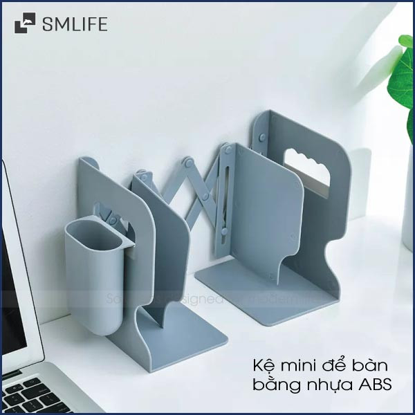 Kệ sách mini để bàn làm việc bằng nhựa ABS nhiều ngăn