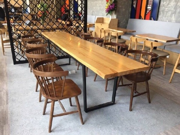 kích thước bàn ghế cà phê gỗ