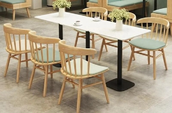 kích thước bàn ghế cà phê hình chữ nhật