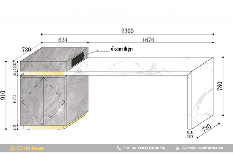 Kích Thước Tiêu Chuẩn Cho Đảo Bếp Liền Bàn Ăn
