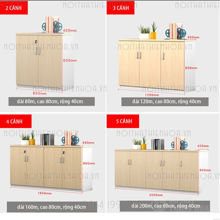 kích thước tủ hồ sơ thấp để bàn làm việc
