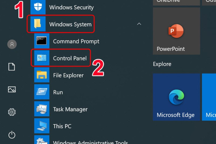 Kiểm tra phiên bản Windows qua Control Panel