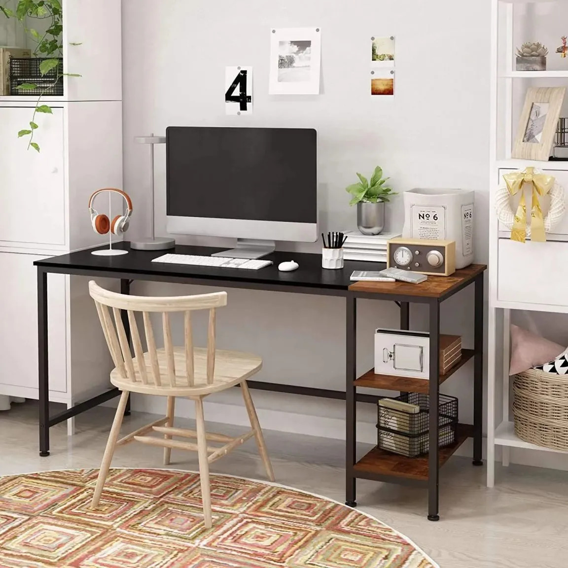Kiểu bàn học sinh chân sắt mặt gỗ tự nhiên