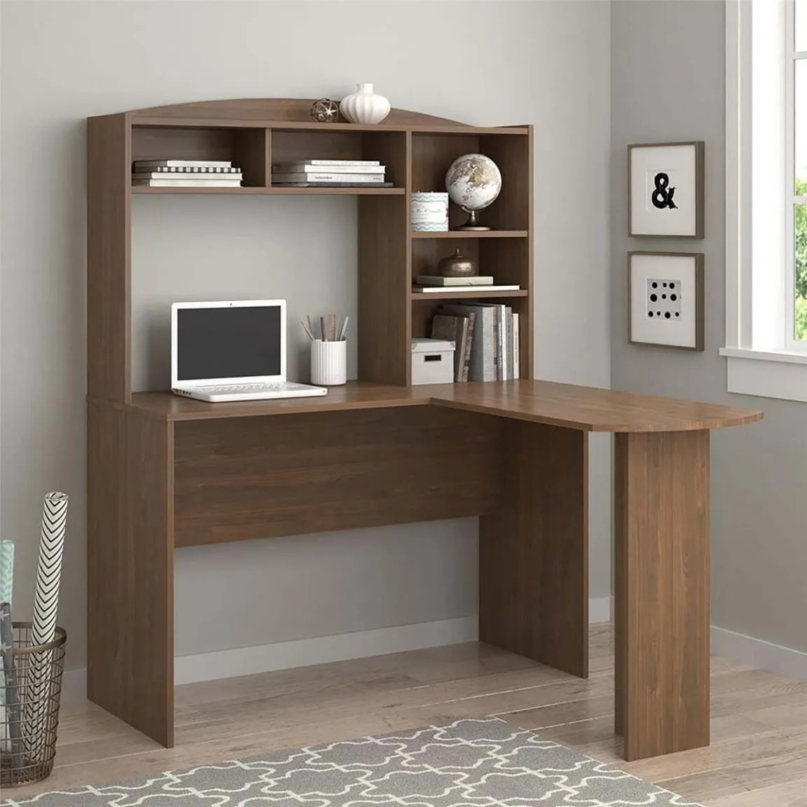 Kiểu bàn học sinh chữ L tạo sự thoải mái và diện tích sử dụng