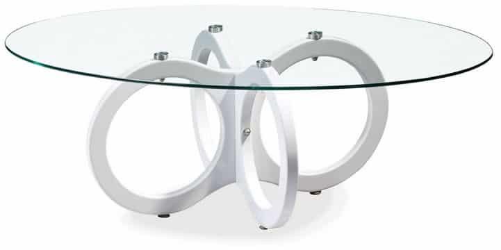 Kính mặt bàn gỗ hình oval được gia công tỉ mỉ