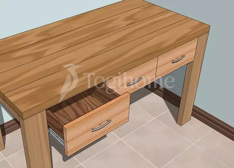 Lắp đặt thêm ngăn kéo và giá sách để tối ưu không gian bàn học sinh